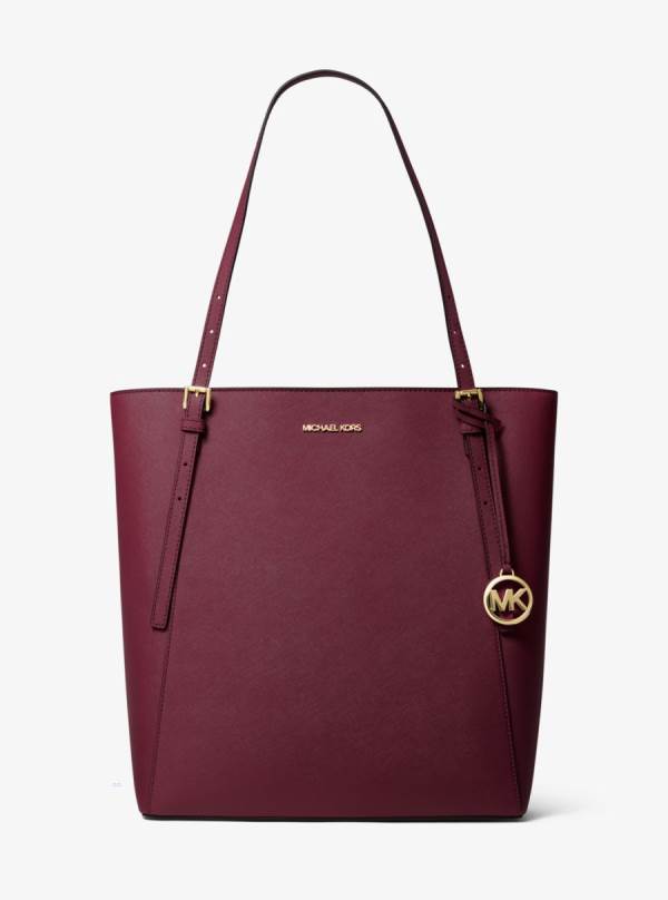 Damske Prenosná Taška Michael Kors Megan Large Saffiano Leather Bordove - Kabelky Michael Kors Sleva | GLYZQ-3978